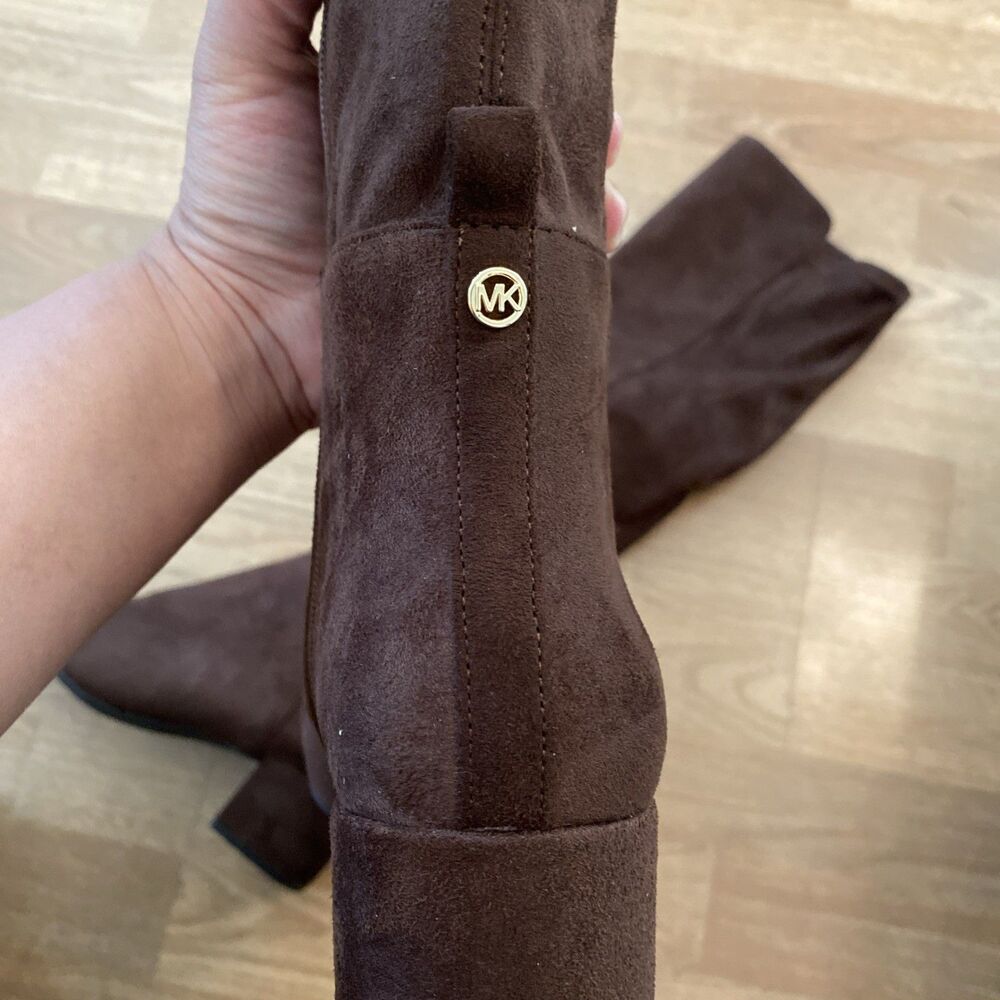 Michael Kors Boots Womens Size 9M Brown Braden Mid Knee High Suede New - Picture 9 of 10